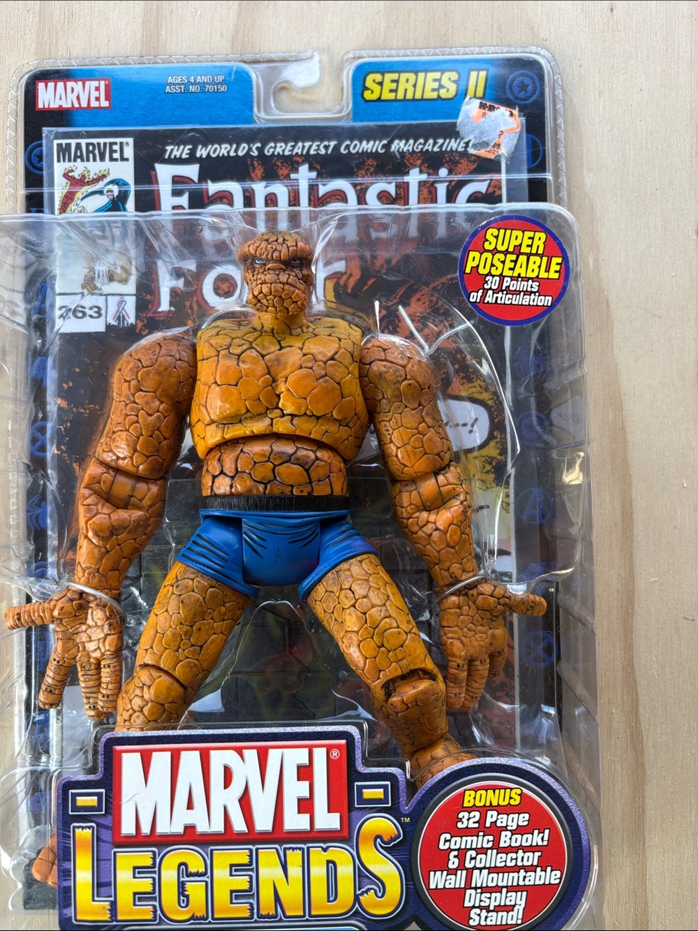 Marvel The Thing Action Figure - Orange & Blue